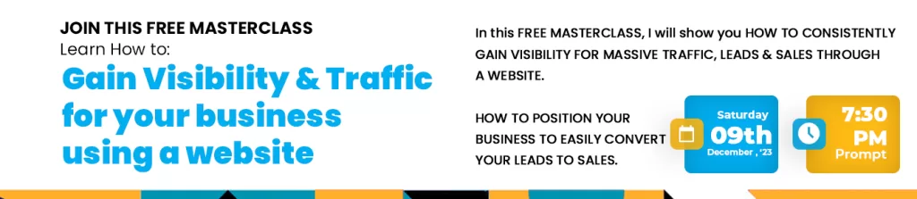 Gain Visibility & Traffic for your business using a website
